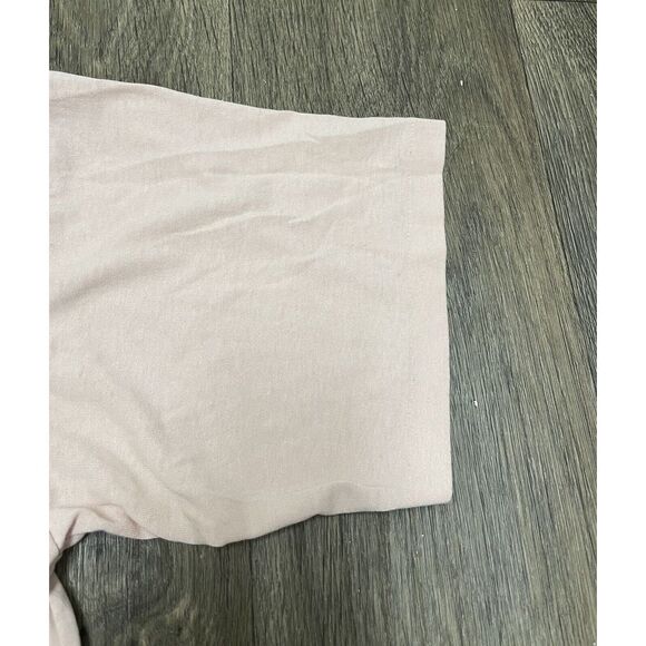 Vintage BUM Equipment T-Shirt Striped Boxy Crop Tee 90s Workout Gym Large 1994 - Picture 6 of 15